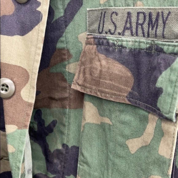 US Army Camo Jacket Size Small